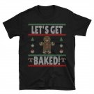 Gingerbread Let's Get Baked Ugly Christmas Sweater T-Shirt