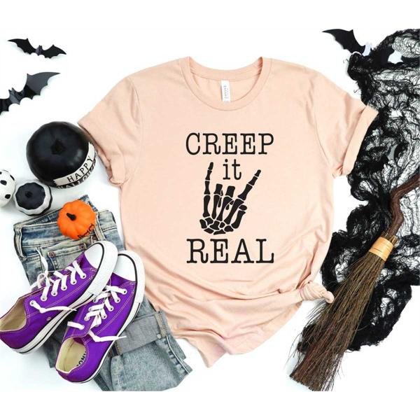 Crep It Real Shirt, Halloween Shirt, Funny Halloween Shirt, Skeleton Shirt, Halloween Witch Shirt, G