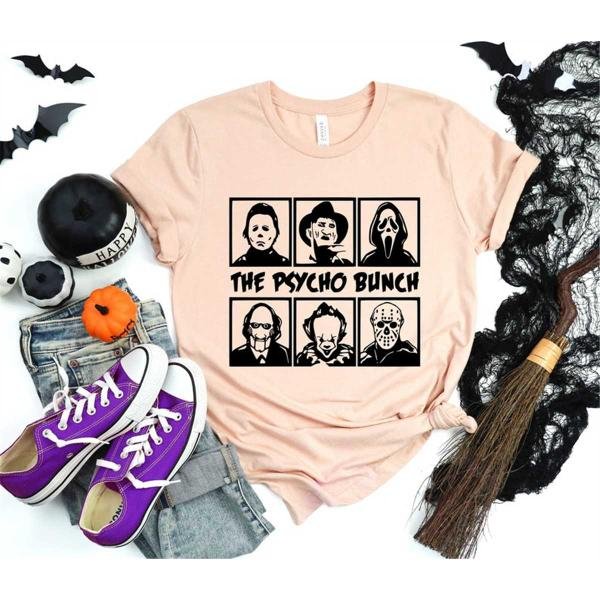 Horror Movie Shirt, The Psycho Bunch Shirt, Spooky Season Shirt, Friends Shirt, Horror Movie Killers