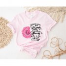Sunflower Cancer Shirt Pink Ribbon Shirt Breast Cancer Shirt Cancer Awareness Shirt Strong Women Can