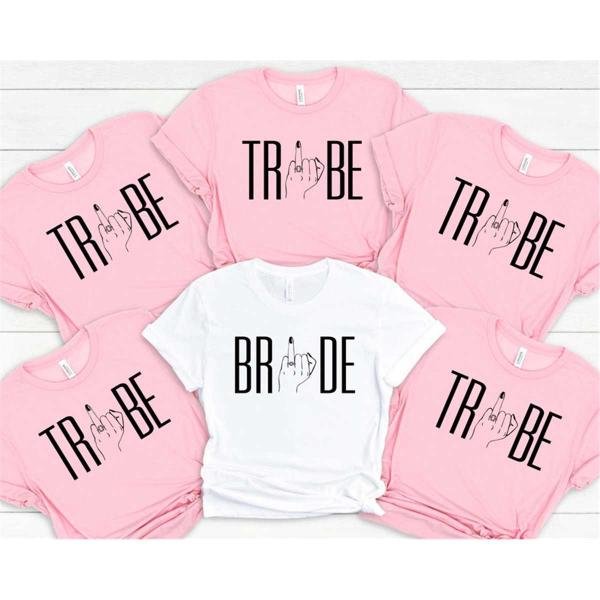Bride And Tribe Shirts, Bride Squad Shirts, Bridal Party Shirts, Ring Finger Shirts, Bachelorette Pa