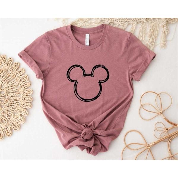 Disney Shirt, Mickey Sketch Shirt, Simple Disney Shirt, Mickey Shirt, Disney Vacation Shirt, Disneyl