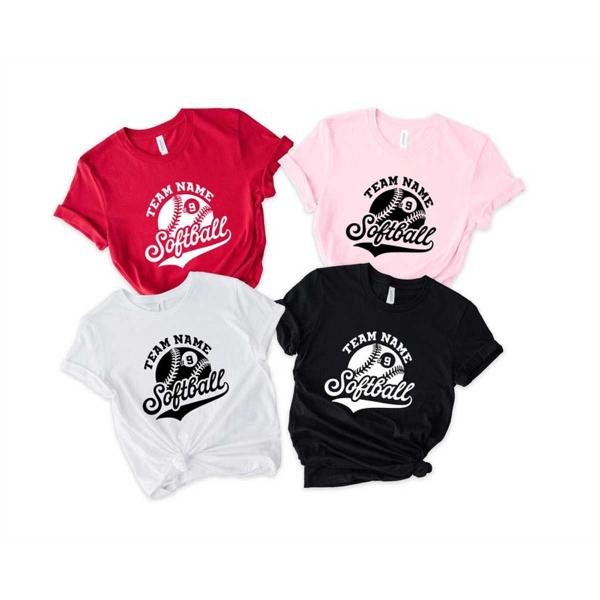 Personalized Softball Shirt, Custom Softball Shirt, Softball Team Name Shirt, Softball Shirt, Game D