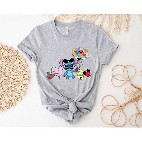 Disney Shirt, Stitch Shirt, Stitch Snacks Shirt, Stitch Balloon Shirt, Disney Snack Shirt, Disneylan