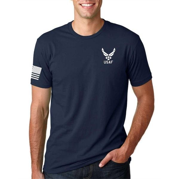 Air Force Left Chest logo with US Flag Shirt