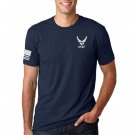 Air Force Left Chest logo with US Flag Shirt