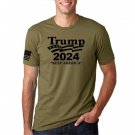 President Trump 2024 Keep America - Election Political Military Edition T Shirt