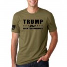 - Election 2024 Political Military Edition T Shirt, Donald Trump F*ck Your Feelings