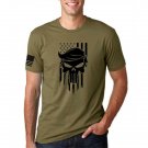 - Election 2024 Political Military Edition T Shirt, Donald Trump Punisher 