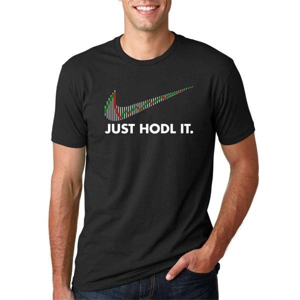 Just Hodl It - Hold Crypto Bitcoin Ethereum Mens Adult Tee