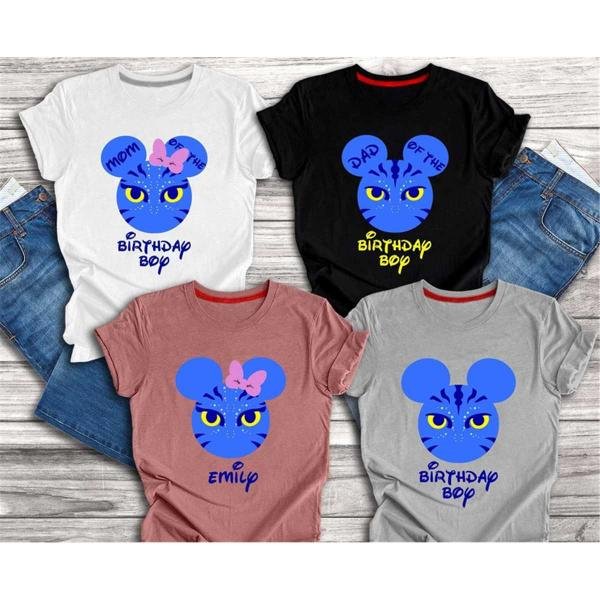 Pandora Avatar Mickey Minnie Ears Tee, Avatar Birthday Shirt, Disney Avatar Shirt, Family Disney Tee