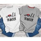 World Traveler Disney Shirt Disney Vacation Shirt Matching Disney Shirt Epcot World Traveler Shirt V