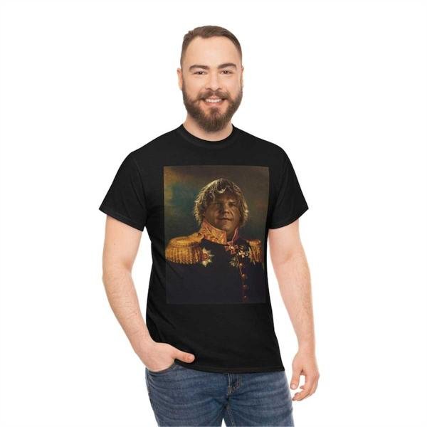 Russian General Chris Farley - Painting - Heavy Cotton Tee