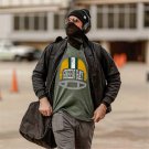 Green Bay Football T-Shirt , Green Bay Retro Helmet Shirt , Vintage Style Green Bay . Aaron Rodgers 