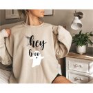 Halloween Sweatshirt, Hey Boo Sweatshirt, Hey Boo Season Halloween Sweatshirt, Funny Halloween Shirt
