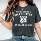 Weird T Shirt, Are You A Smart Fella Or Fart Smella Retro Cartoon T Shirt, Meme T Shirt, Trash Panda