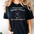 Weird T Shirt, Are You A Smart Fella Or Fart Smella Retro Cartoon T Shirt, Meme T Shirt, Trash Panda