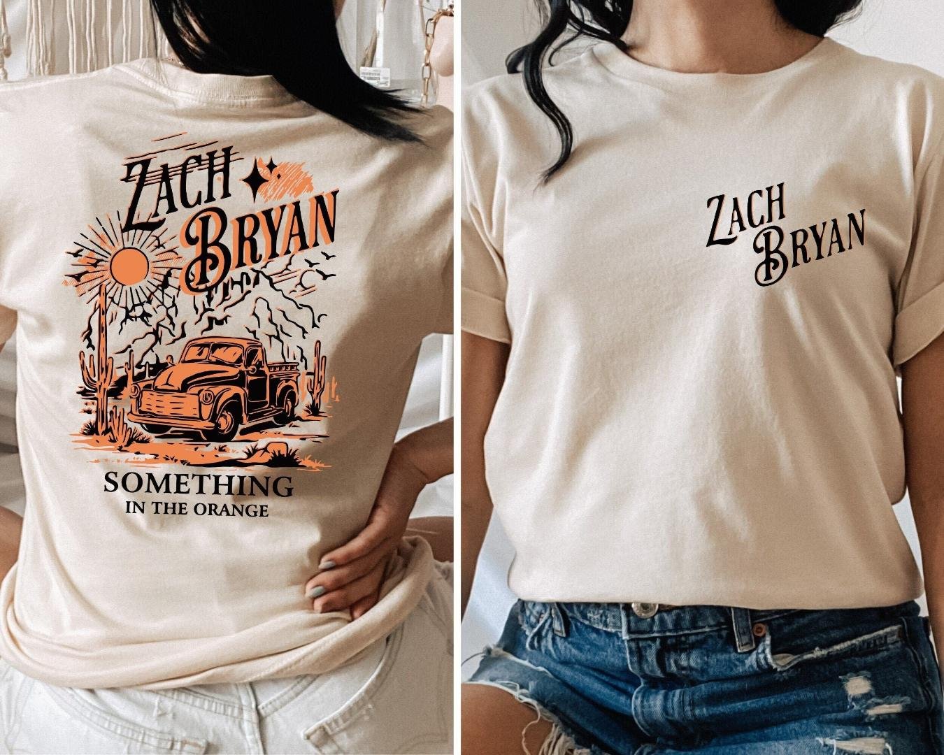Zach Bryan Fan Gift, Zach Bryan Something In The Orange 2sided Shirt, Country Music Tshirt