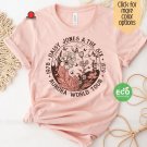 Retro Daisy Jones Merch, Wildflower Cottagecore Aurora Concert Shirt, Six Band Tshirt