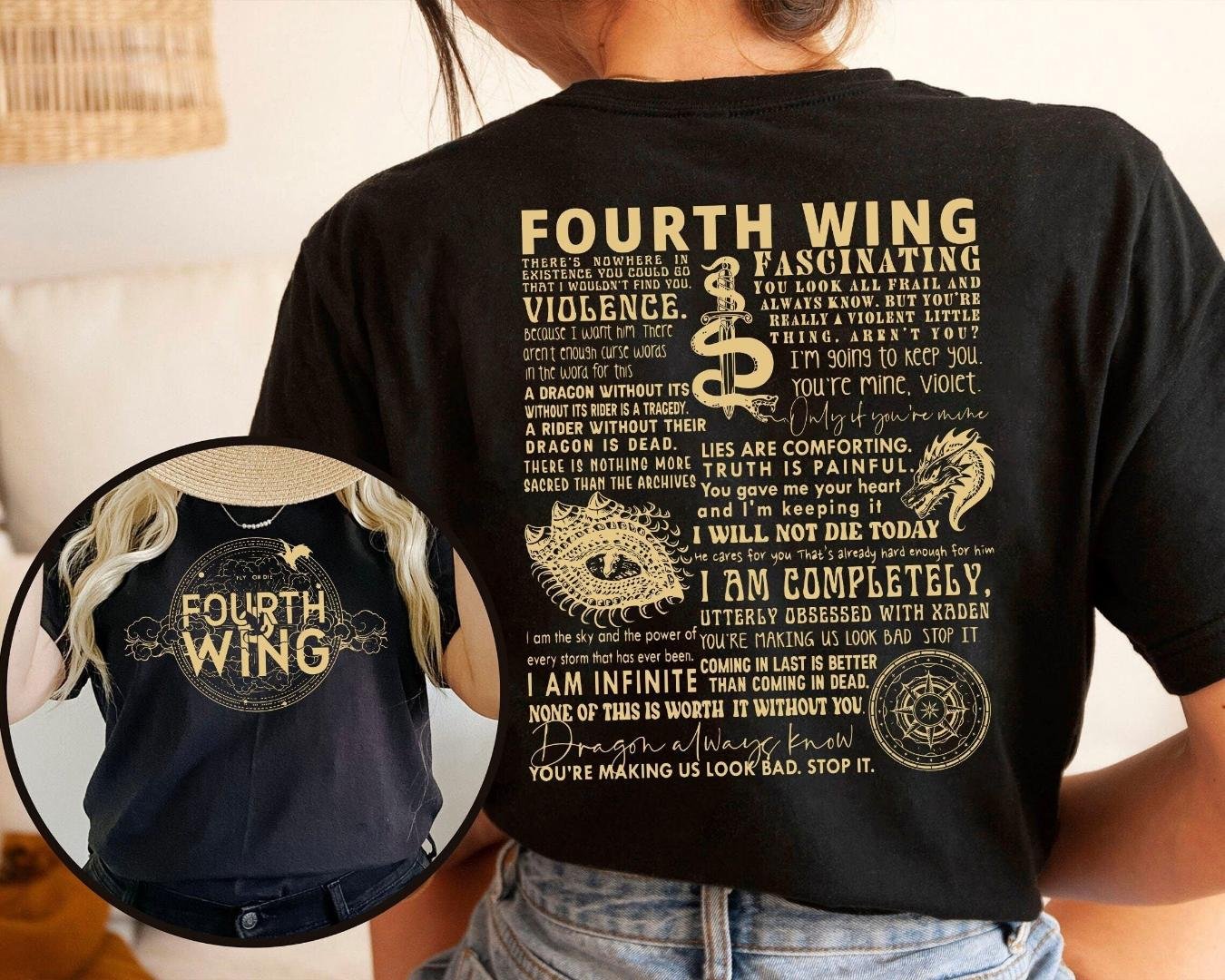 Vintage Fourth Wing Rebecca Yarros Violet Sorrengail Shirt Rebecca T-Shirt