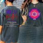 U2 Ultraviolet Sphere 2023,U2 UV logo, U2 Las Vegas 2 side shirt