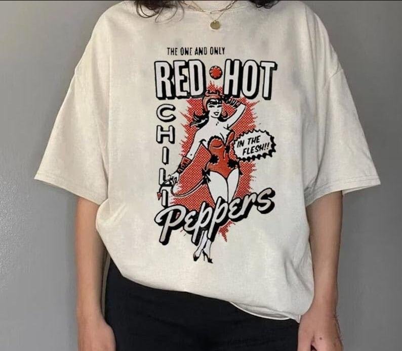 RHCP Tee, Red Hot Chili Peppers 90s Style Unisex T-Shirt, Red Hot Chili Peppers