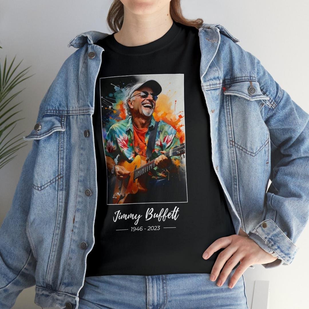 Parrotheads RIP Jimmy Buffett Home Decor Music Studio Print, Jimmy Buffett T-Shirt