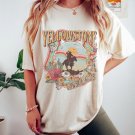 Yellowstone National Park Shirt, Yellowstone Cowboy Club Oversized Vintage T-Shirt