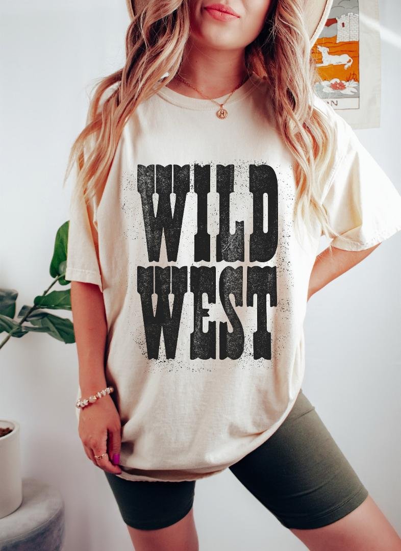 Cross Country Road Trip Tee, Wild West Oversized TShirt, Tshirt