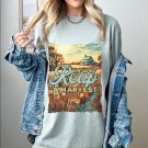 Fall Christian Country Style Vintage Shirt, We Will Reap A Harvest Oversized Vintage T-Shirt