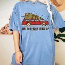 Retro Christmas Shirt, Time to Spruce Things Up Xmas Oversized Vintage Tshirt