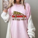 Retro Christmas Shirt, Time to Spruce Things Up Xmas Oversized Vintage Tshirt