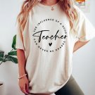 Teacher Appreciation Shirt, The Influence Of A Good Teacher Can Never Be Erased Oversized Shirt