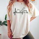 Valentines Teacher Shirt, Teacher Heartbeat Oversized Shirt, Kindergarten Teacher Shirt