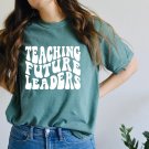 Retro Teacher Shirt, Teaching Future Leaders Oversized Vintage T-Shirt, Cute Teacher Shirt