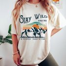 Be The Buffalo Charge The Storm Shirt, Stay Wild Roam Free Oversized TShirt
