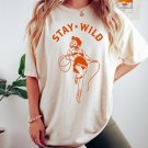 Cowgirl Shirt, Stay Wild Cowgirl Oversized Vintage Tshirt, Country Girl Shirt