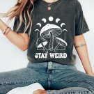 Mushroom T Shirt, Stay Weird Oversized Vintage T-Shirt, Celestial Shirt
