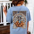 Spooky Shirt, Stay Spooky Skeleton Oversized Vintage T Shirt, Spooky Season Oversized Tee