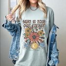 Believe In Yourself Shirt, Stay In Your Own Energy Oversized Vintage Shirt, Boho Sun Moon Shirt
