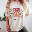 St Nick Shirt, St. Nicks Brewing Co Oversized Vintage Christmas Tshirt, Christmas Brewing Co Shirt