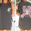 Halloween Shirt, Spooky And Groovy Disco Oversized Vintage T Shirt, Tshirt