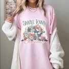 Hometown Christmas Shirt, Small Town Christmas Oversized Vintage Tshirt, Retro Christmas Shirt