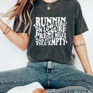 Shirt, Runnin On Low Tire Pressure And Five Miles Till Empty Oversized Vintage T-shirt