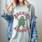 Christmas Tree Retro Shirt, Rockin Around Oversized Christmas Shirt