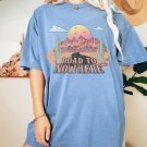 Cross Country Road Trip Tee, Road To Nowhere Oversized TShirt, Tshirt