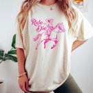Shirt, Ride Or Die Country Girl Oversized Vintage T-Shirt, Cowgirl Shirt