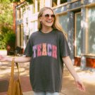 Back To School Shirt, Retro Teach Oversized Shirt, Kindergarten Teacher Shirt