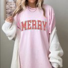 Merry Christmas Shirt, Retro Merry Oversized Shirt, Retro Merry Christmas Shirt
