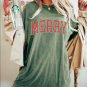 Merry Christmas Shirt, Retro Merry Oversized Shirt, Retro Merry Christmas Shirt